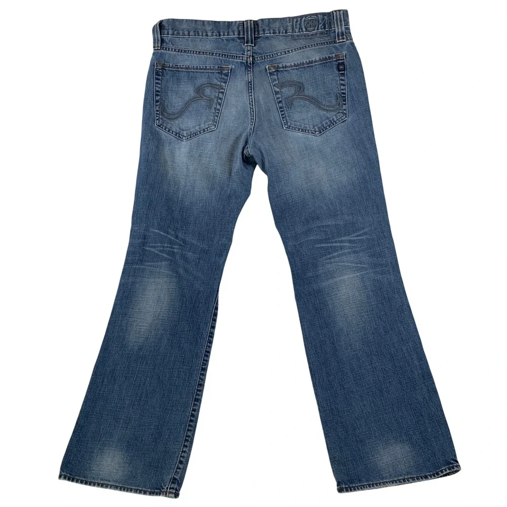 Rock &‎ Republic Men's Neil Straight Leg Denim Jeans Light Wash Blue Size 34x30